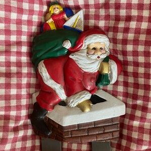 Midwest of Cannon Falls retired cast iron Santa door knocker Christmas decor